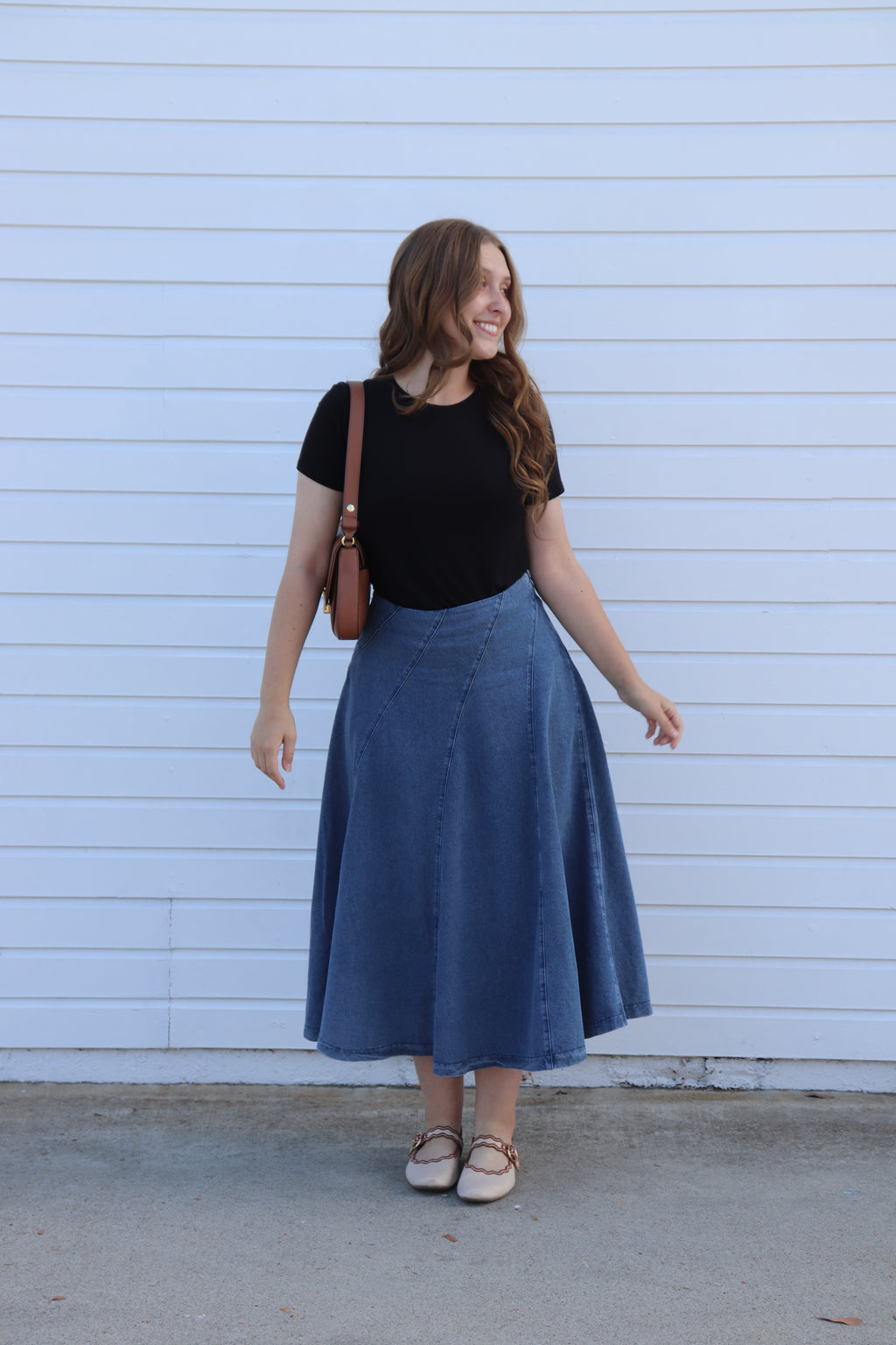 The Lindsey Denim Skirt